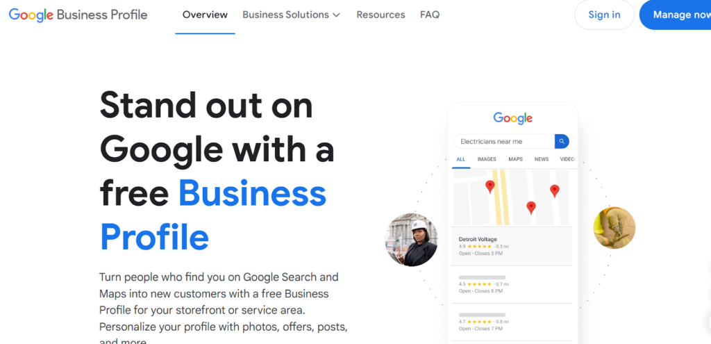 Capture google my business