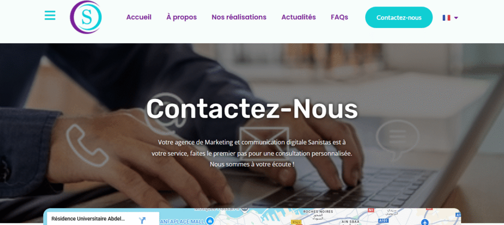 Plateforme Sanistas pour réserver un médecin enfant à Rabat