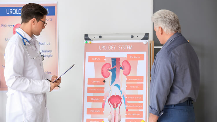 Consultation d’un homme avec un urologue à Casablanca pour un bilan de santé intime