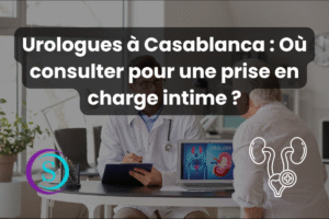 Urologue en consultation devant un ordinateur, avec le logo de Sanistas et une icône représentant la spécialité urologique.