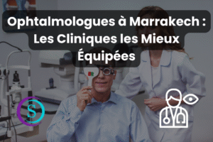 Médecin ophtalmologue en consultation avec un patient dans une salle équipée à Marrakech