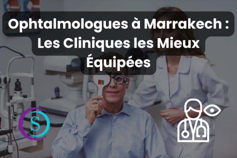 Médecin ophtalmologue en consultation avec un patient dans une salle équipée à Marrakech