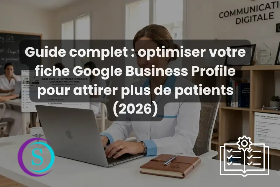 médecin optimisant sa fiche Google Business Profile pour améliorer la visibilité de son cabinet médical