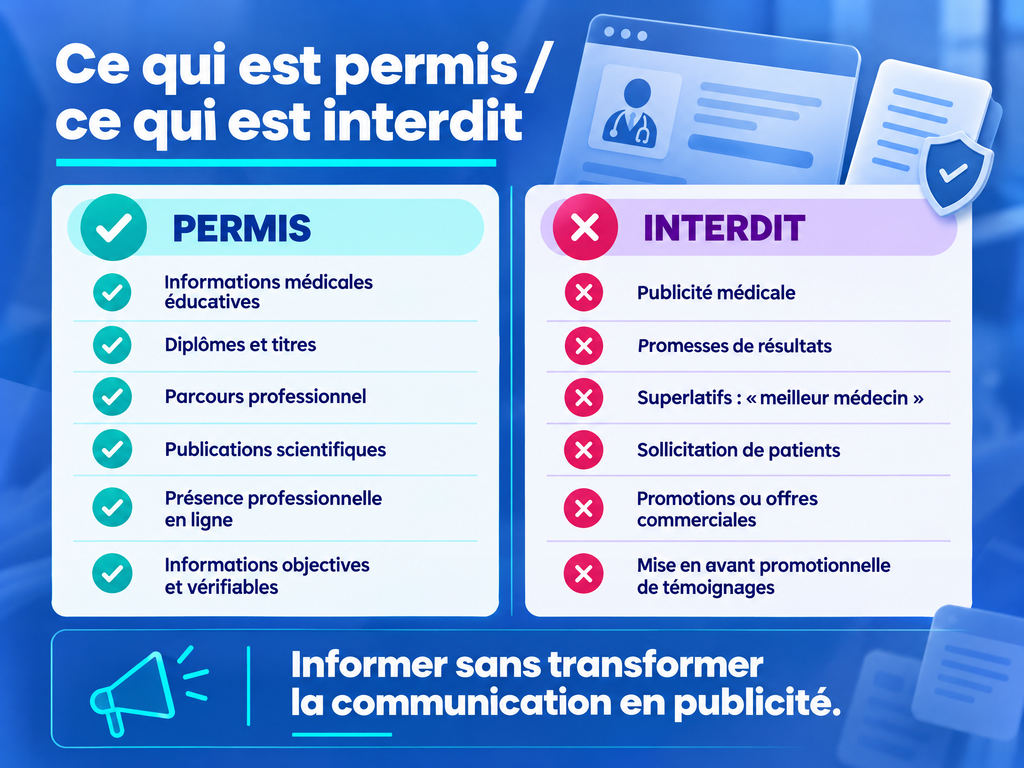 Ce qui est permis et interdit en communication médicale au Maroc